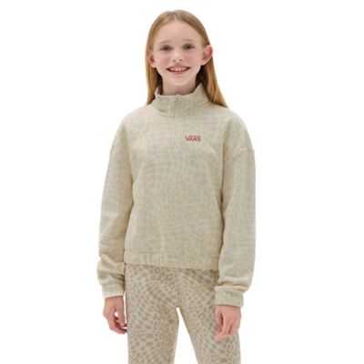 Printed Half Zip Mock Pullover voor meisjes (8-14 jaar) | Vans