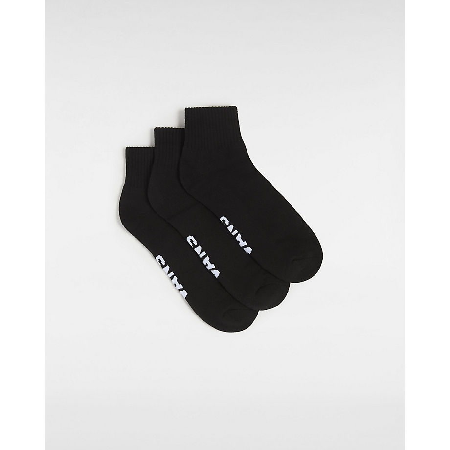 Vans Classic Ankle Socks (3 Pair) (black) Men Black