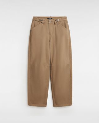 Vans Curbside Pants (otter) Women Brown, Size 22