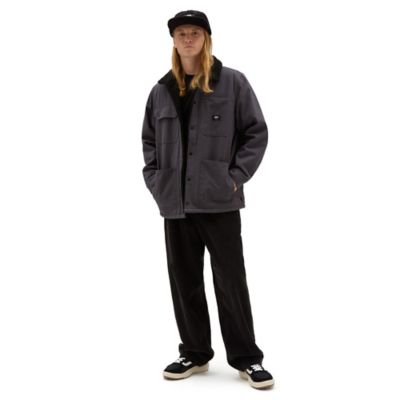Drill Chore Coat Sherpa Jacket | Grey | Vans