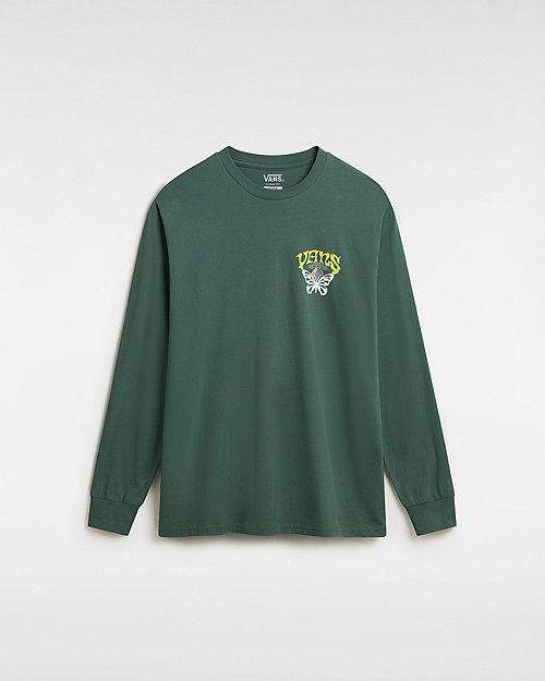 Vans Skull Saucer Long Sleeve T-shirt (bistro Green) Men Green