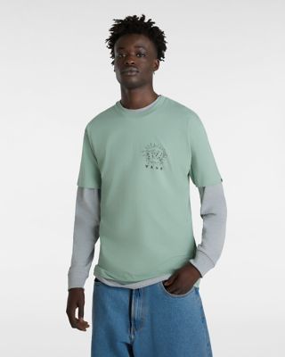 Mint green vans store shirt