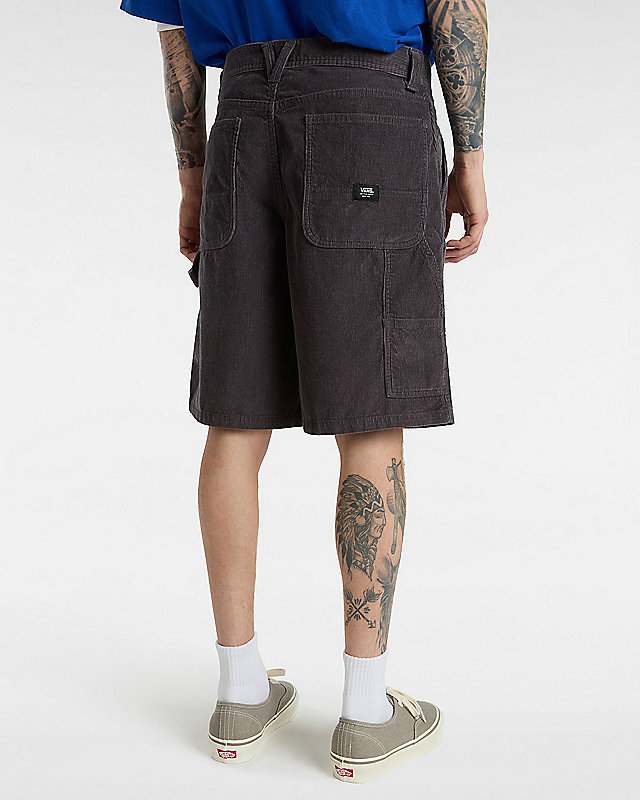 Pantalones cortos de pana, corte holgado y estilo carpintero Drill Chore de 53,3 cm 4