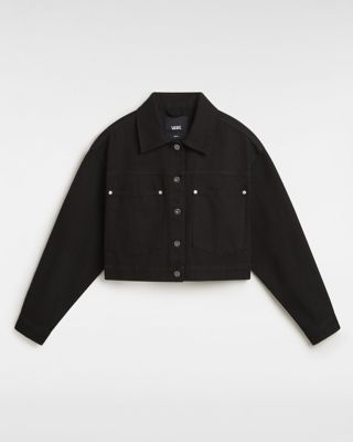 Vans Raynes Crop Trucker Jacket (black) Women Black