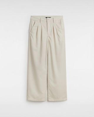 Vans Alder Relaxed Pleated Trousers (turtle Dove) Women Beige, Size 22