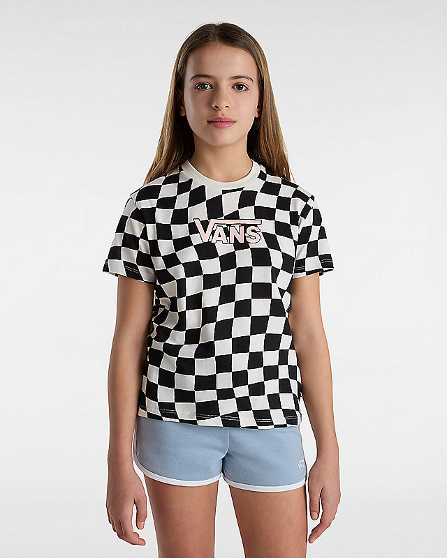 T-shirt Warped 66 Check Crew para rapariga (8-14 anos) 3