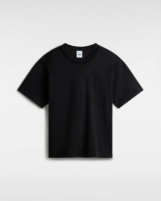 Vans T-shirt Logo Premium (black) Unisex Czarny