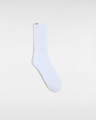 Vans Premium Crew Socks (1 Pair) (white) Men White, Size 8.5-12