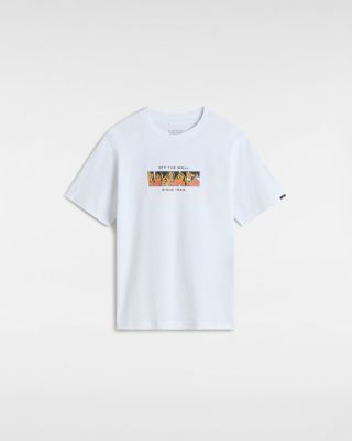 Vans Boys Digi Flames T-shirt (8-14 Years) (white) Boys White