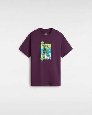 Vans Youth Robot T-shirt (8-14 Years) (blackberry Wine) Boys Purple