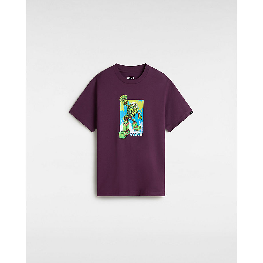 Vans Youth Robot T-shirt (8-14 Years) (blackberry Wine) Boys Purple