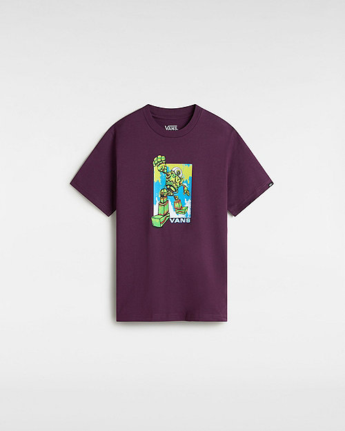 Vans Camiseta De Niños Robot (8-14 Años) (blackberry Wine) Boys Púrpura