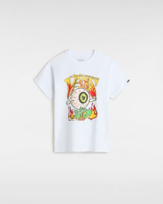 Vans Kids Eyeballie T-shirt (8-14 Years) (white) Boys White