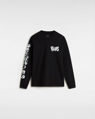 Vans Boys Skeleton Long Sleeve T-shirt (8-14 Years) (black) Boys Black
