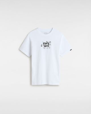 Vans Kids Skeleton T-shirt (8-14 Years) (white) Boys White