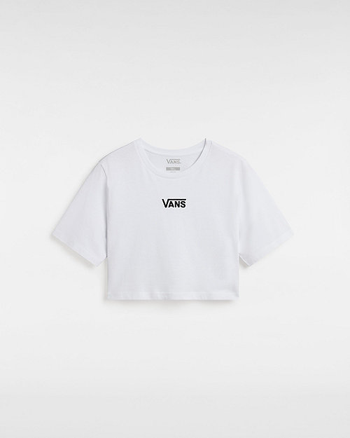 Vans Flying V Crew Crop T-shirt (white) Women White