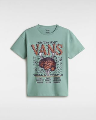 Vans Brain Jam Oversized T-shirt (iceberg Green) Women Green, Size L