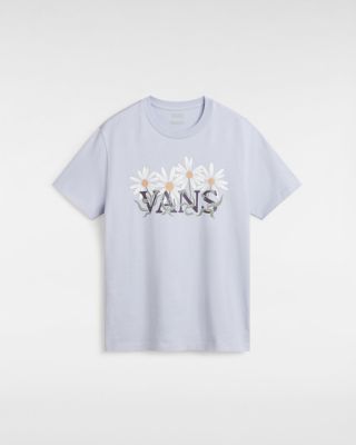 Vans Flower Friends Boyfriend Fit T-shirt (cosmic Sky) Women Purple