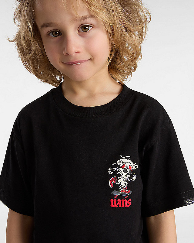 Little Kids Pizza Skull T-Shirt (2-8 Years) 6