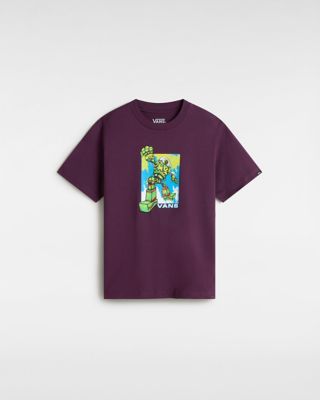 Vans Kleine Kinder Robot T-shirt (2-8 Jahre) (blackberry Wine) Little Kids Violett