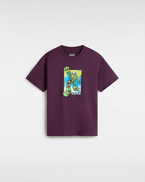 Vans Little Kids Robot T-shirt (2-8 Years) (blackberry Wine) Little Kids Purple