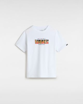Vans Kleine Kinder Digi Flames T-shirt (weiß) Little Kids Weiß