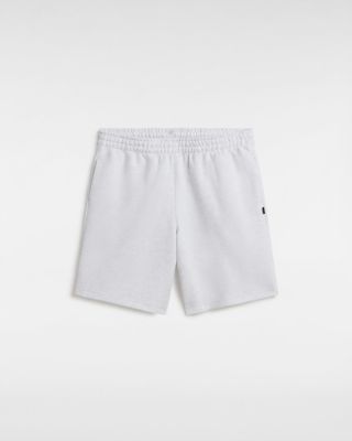 Vans Elevated Double Knit Relaxed Shorts (white Heather) Women White, Size L