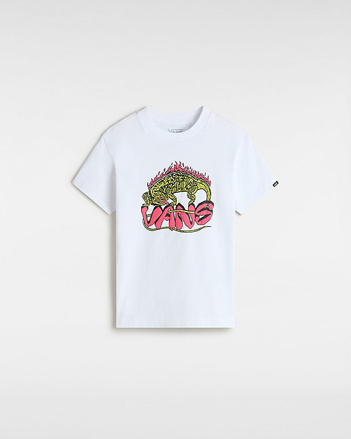 Vans Little Kids Iguana T-shirt (2-8 Years) (white) Little Kids White