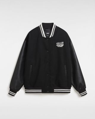 Vans Varsity Club Bomber Jacket (black) Women Black, Size L