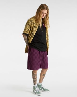 Vans shorts mens sale purple