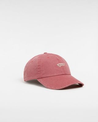 Vans Premium Logo Curved Bill Hat (cow Hide) Unisex Pink, One Size