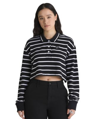 Polo Bad Apple Long Sleeve Crop Rugby Disney x Vans | Vans