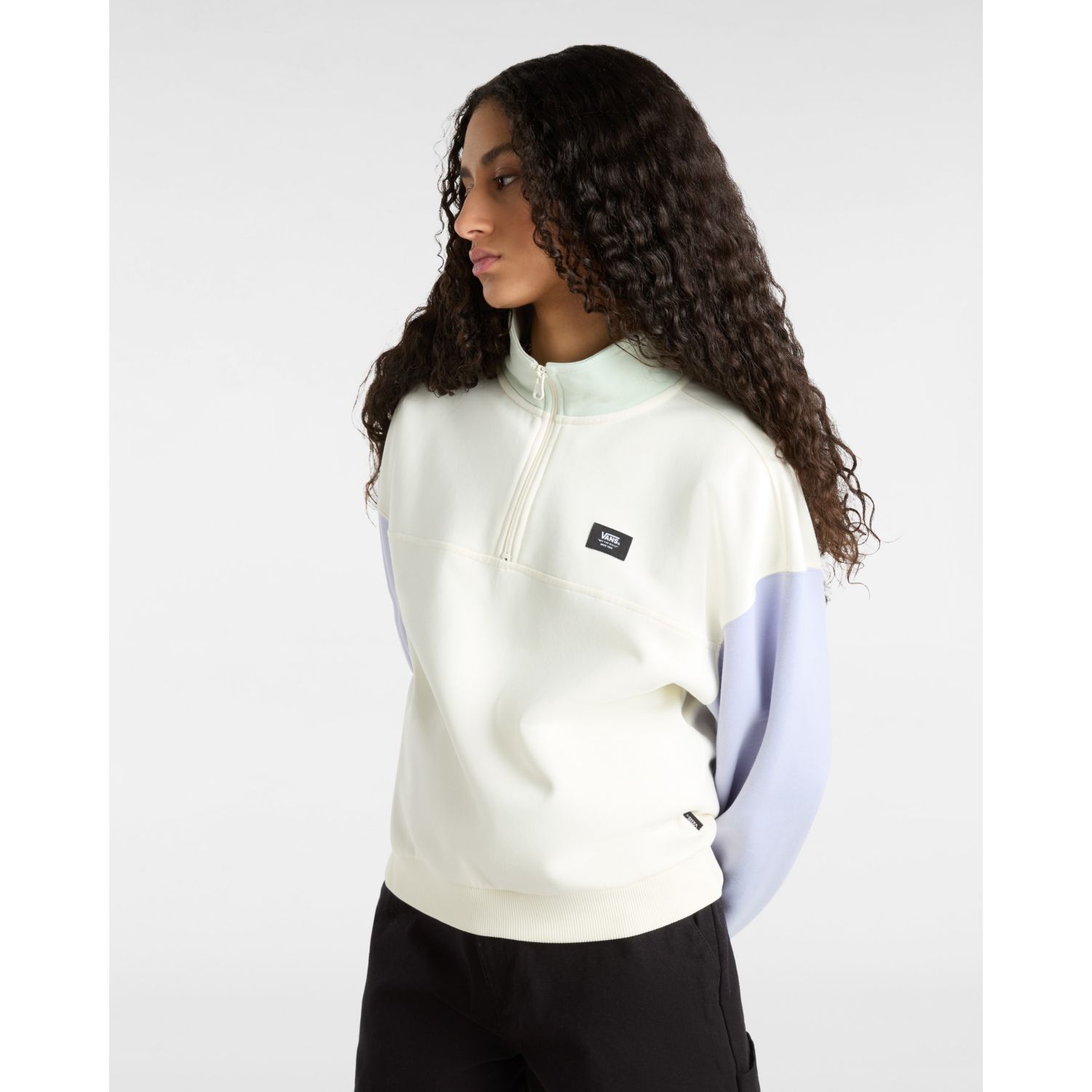 Vans mix up half hotsell zip sweatshirt