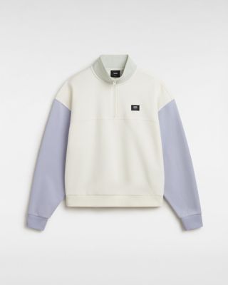 Colorblock Half Zip Mock Neck Sweatshirt | Vans