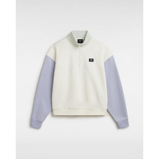 Colorblock Half Zip Mock Neck Sweatshirt | Vans