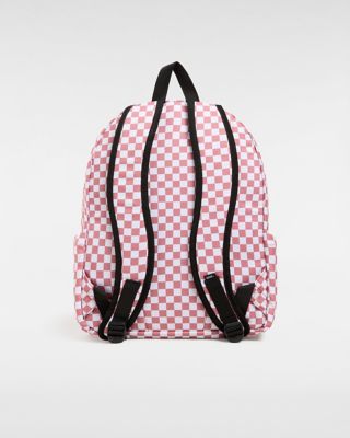 Pink checkered store vans backpack