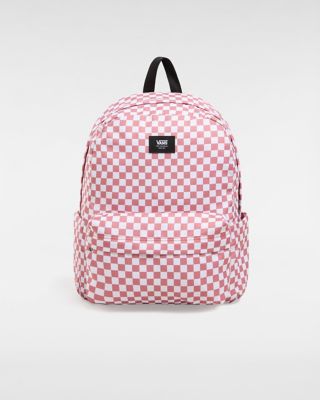 Vans Old Skool Check Backpack (withered Rose) Unisex Pink