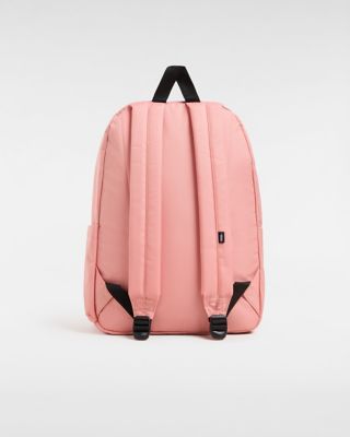 Pink leather vans backpack on sale