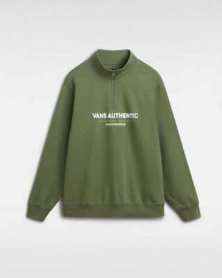 Vans Sport Loose Half Zip Sweatshirt (olivine) Men Green