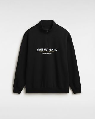 Vans Sport Loose Half Zip Sweatshirt (black) Men Black