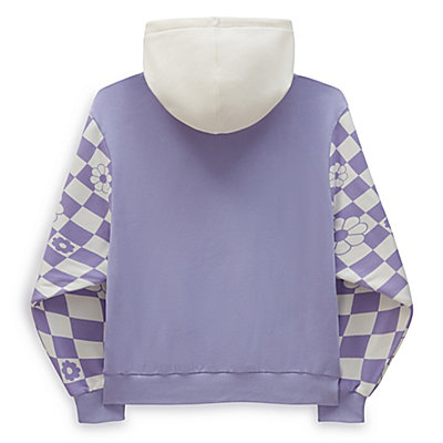 Floral Check Blousant Pullover Hoodie