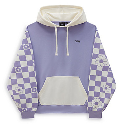 Floral Check Blousant Pullover Hoodie