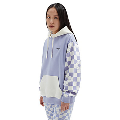 Floweral Check Blousant Pullover Hoodie 1