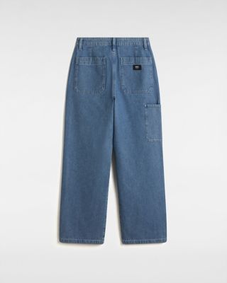 VANS Pantaloni In Denim Union Relaxed Carpenter (stnwsh) Donna Blu, Taglia 26