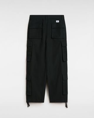 Premium Baggy Cargo Trousers Black Vans