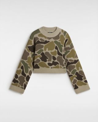 Cammile Camo Pullover Sweater