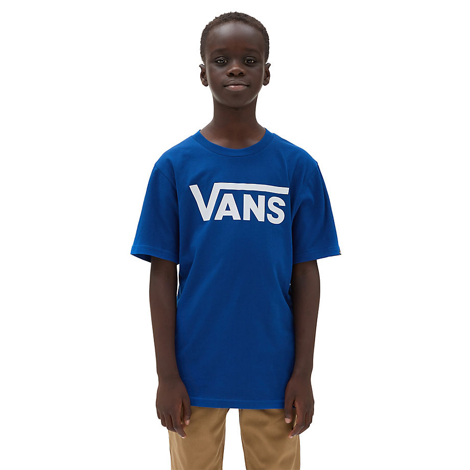 Vans Boys Classic T-shirt (8-14 Years) (true Blue/white) Boys White