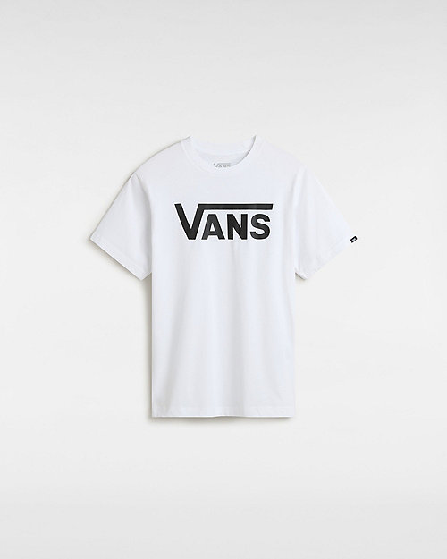 Vans Kids Classic T-shirt (8-14  Years) (white-black) Boys White