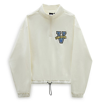 Varsity V Half Zip Mock Neck Sweatshirt 6