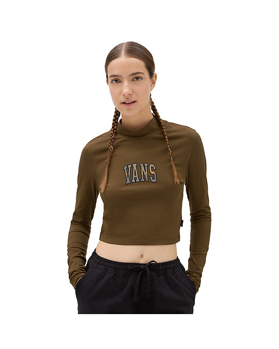 Varsity V Mini Langarmshirt mit vorgetäuschtem Ausschnitt | Vans